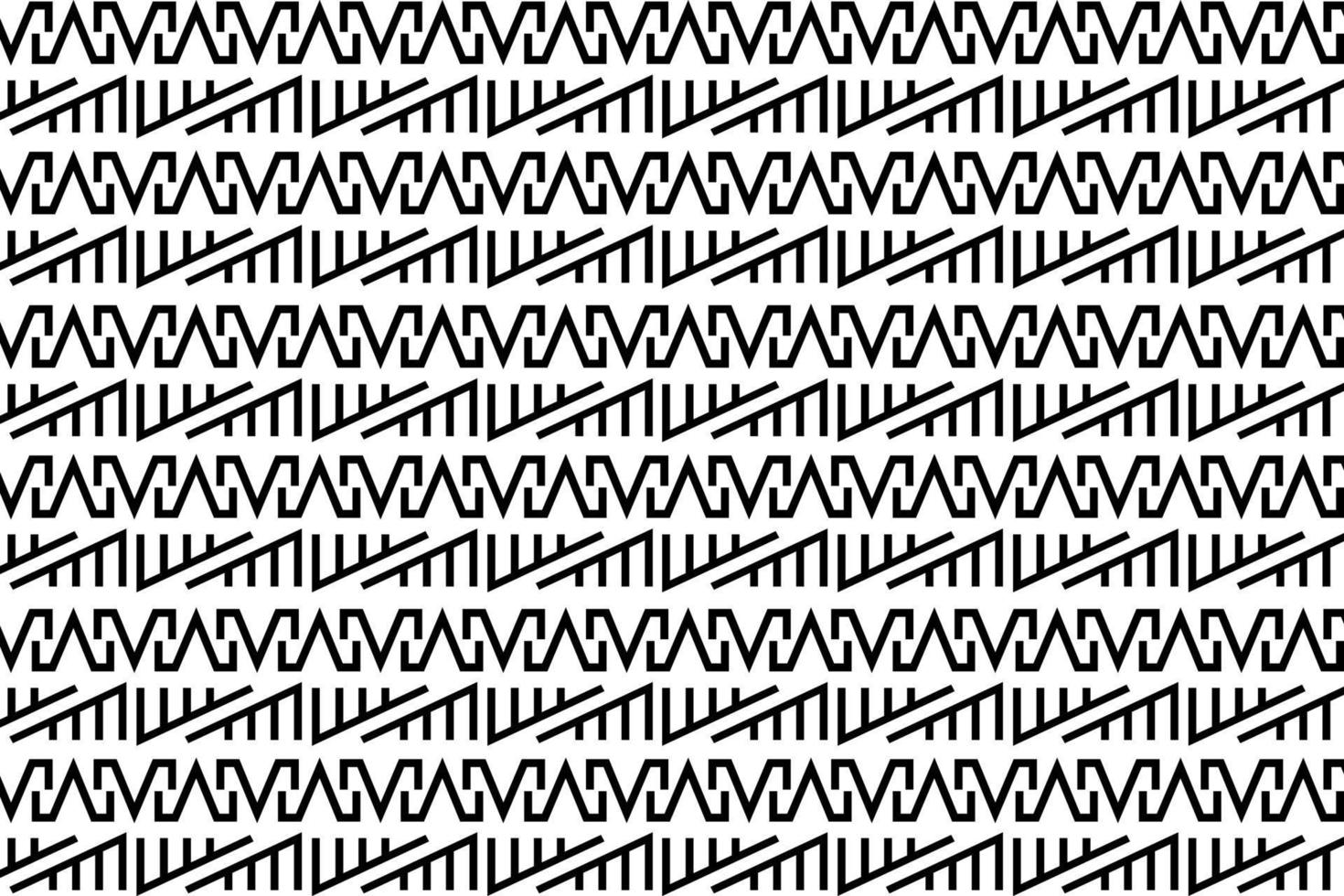 Abstract black and white geometric patterns. Monochrome geometric pattern with repeating elements. vector