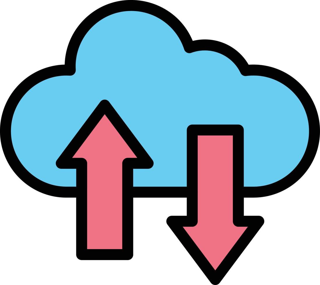 ilustración de diseño de icono de vector de transferencia de datos