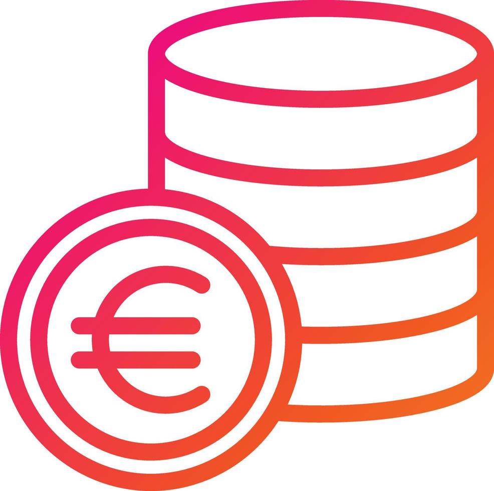 Euro Vector Icon Design Illustration