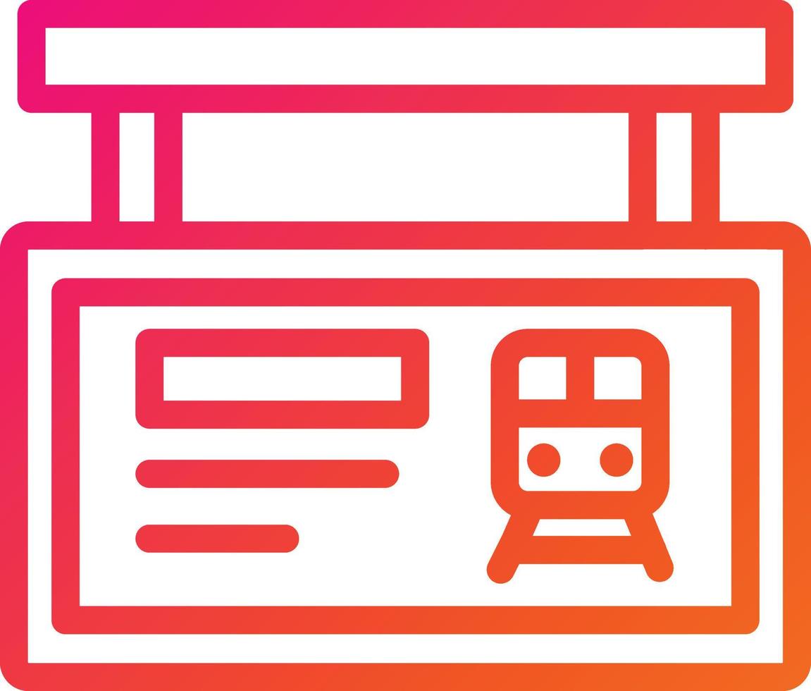 Train schedule Vector Icon Design Illustration