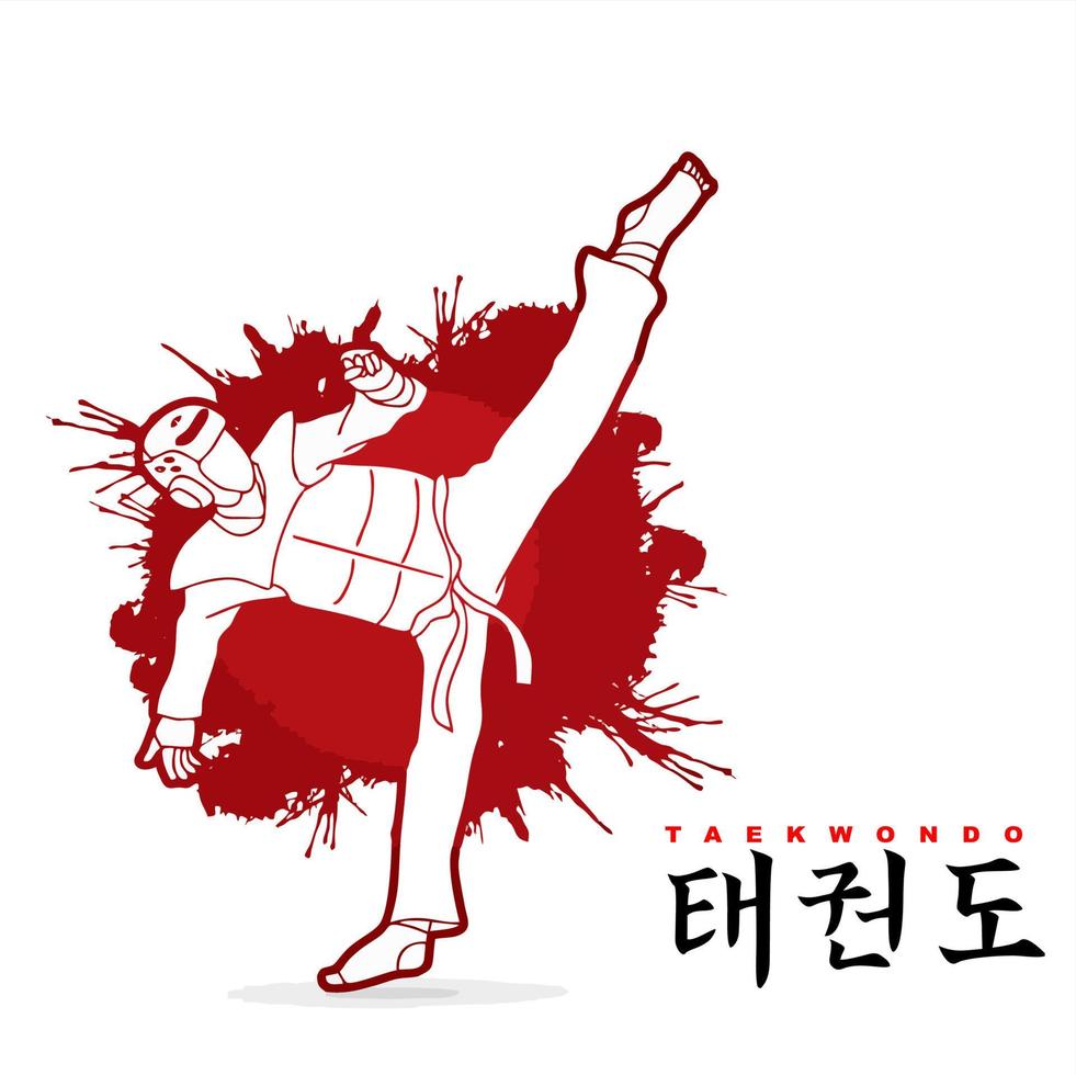 logos y símbolos acerca de taekwondo vector