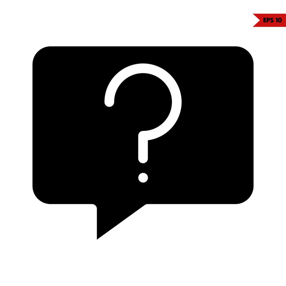 magnyfing glass in speech bubble glyph icon vector