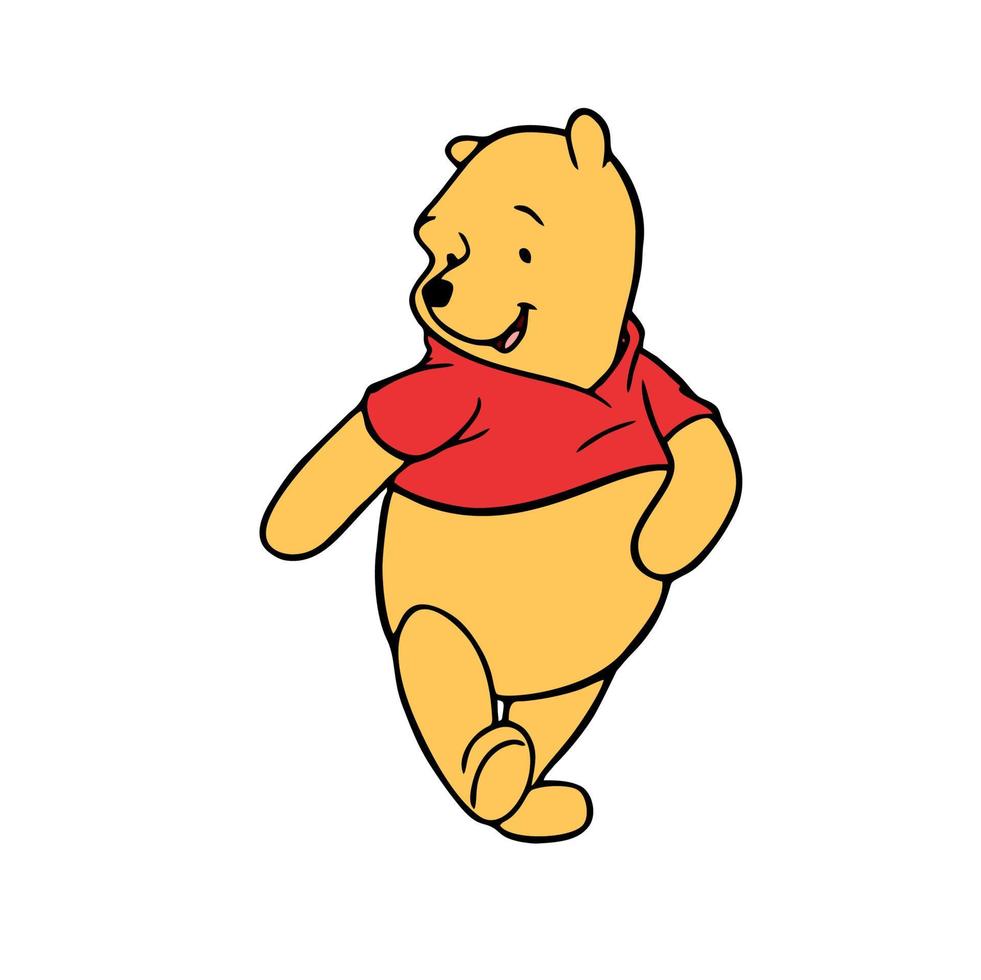 Winnie the pooh cutteness vector