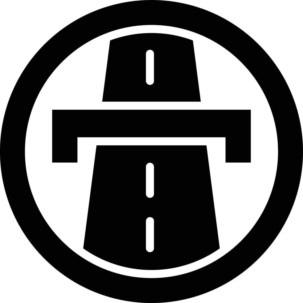 ilustración de diseño de icono de vector de carretera