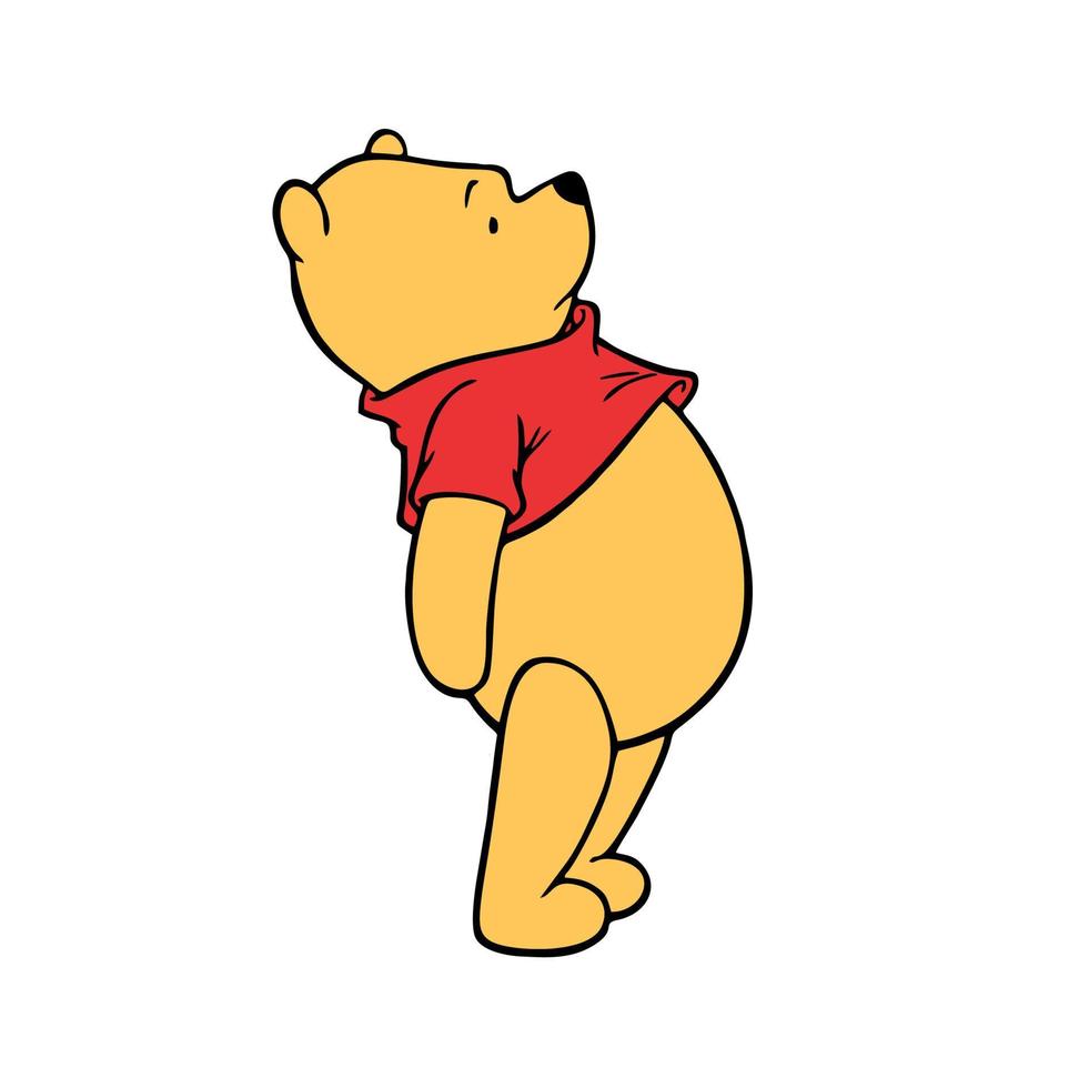 Winnie the pooh cutteness vector
