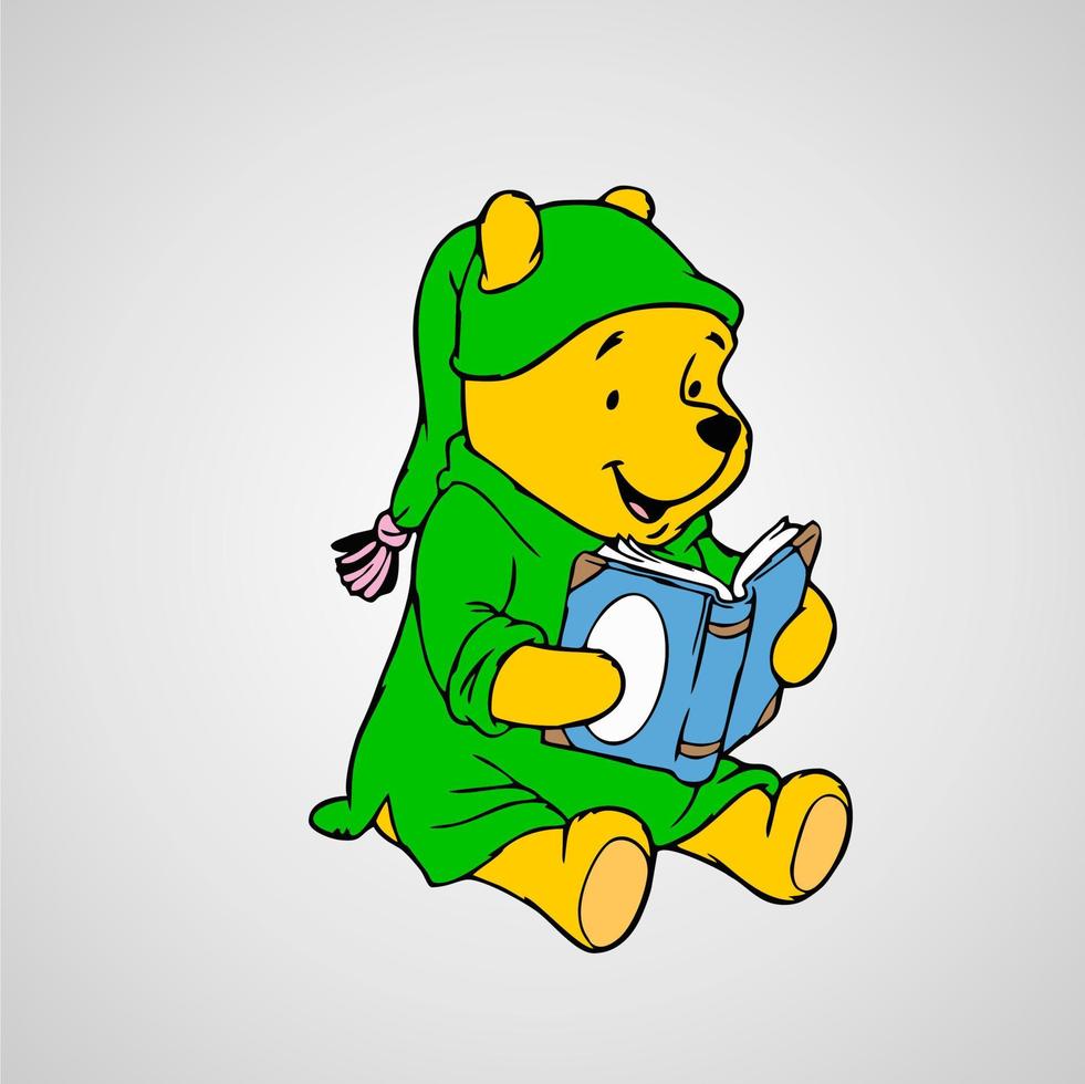 Winnie the pooh cutteness vector