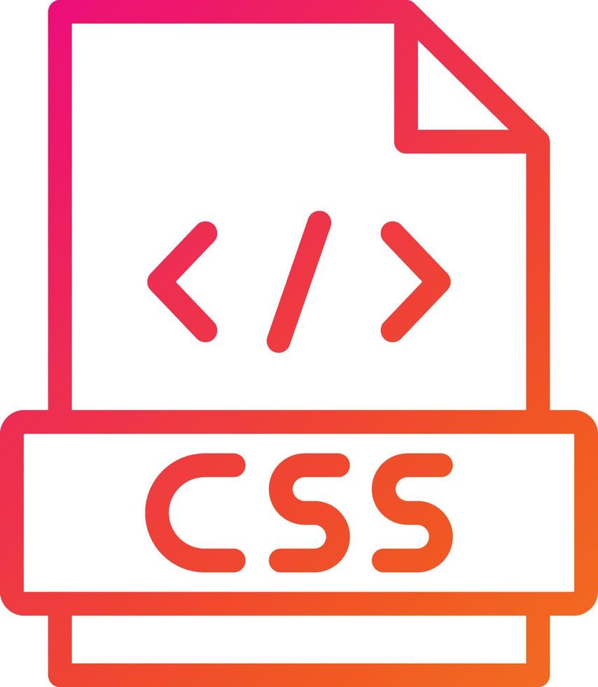 ilustración de diseño de icono de vector css