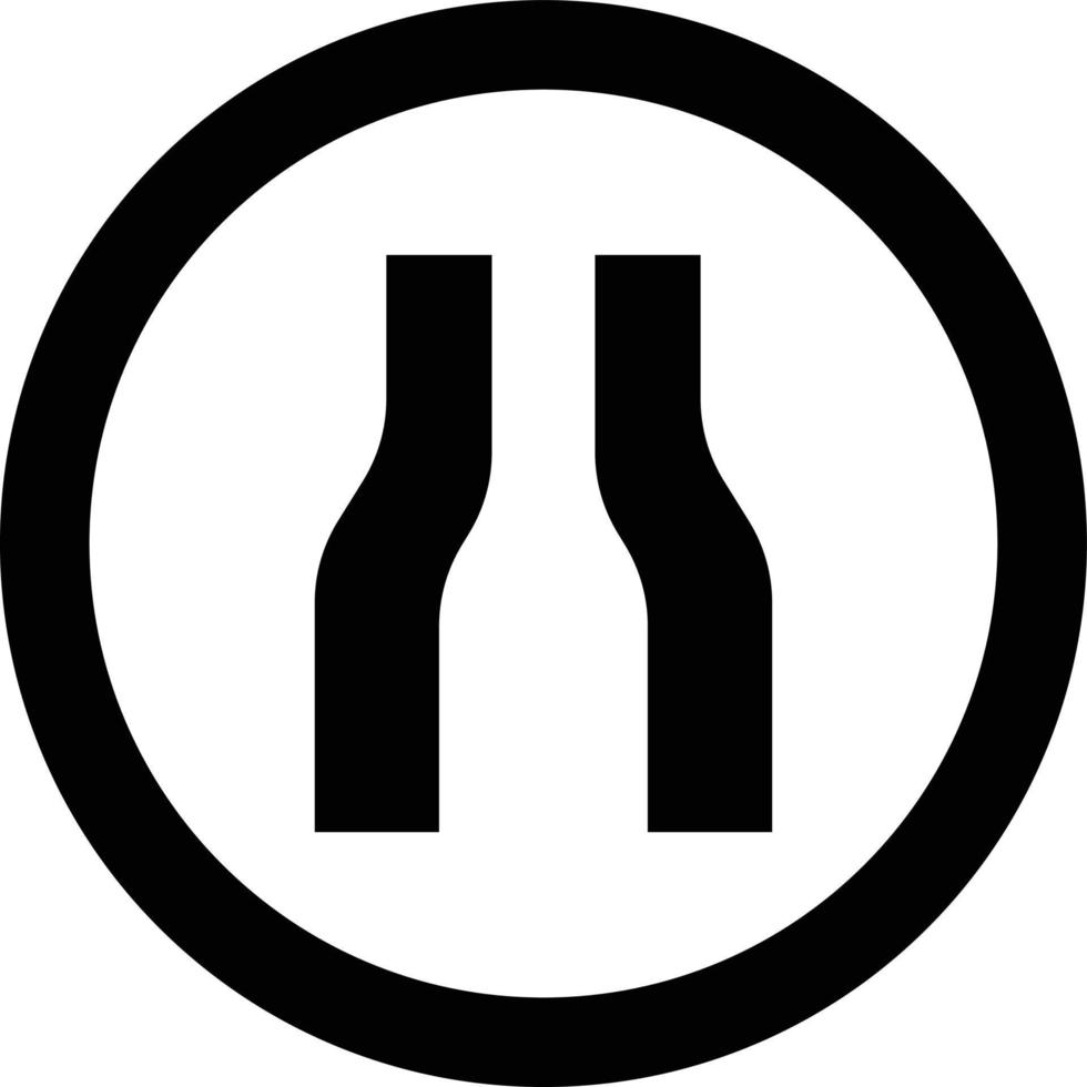 Narrow road Vector Icon Design Illustration