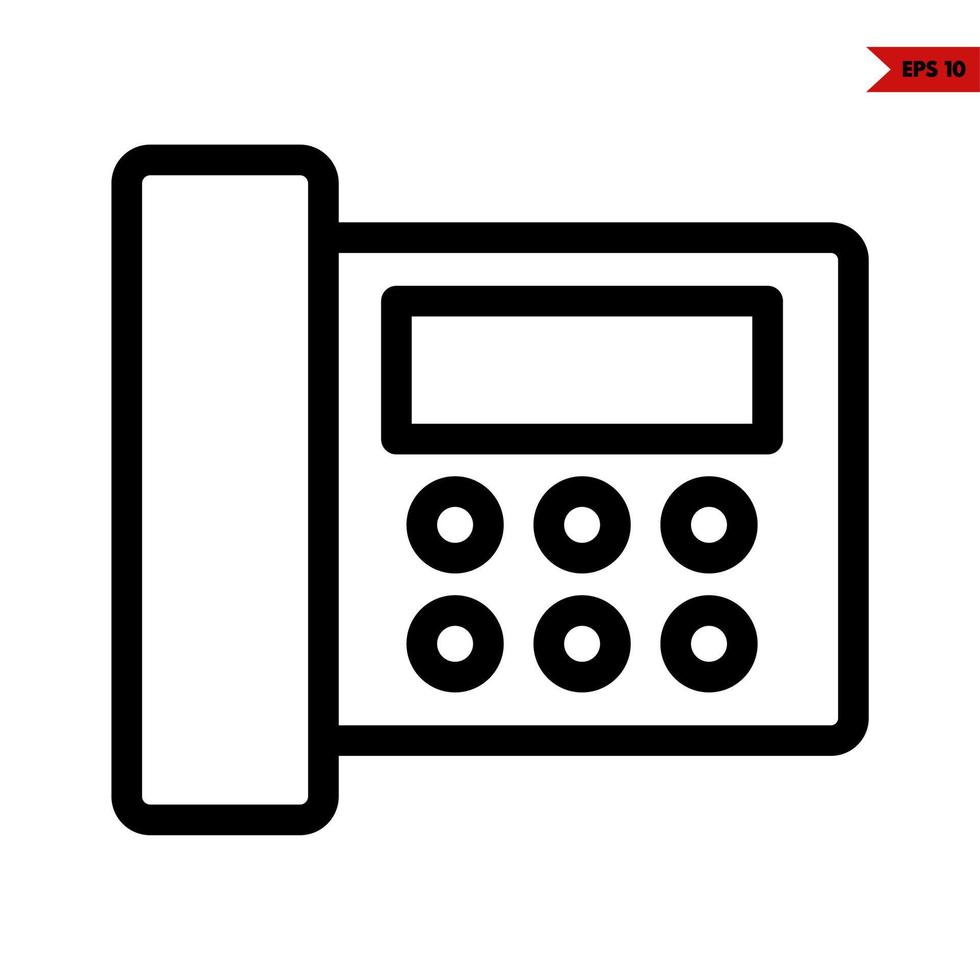 telephone line icon vector