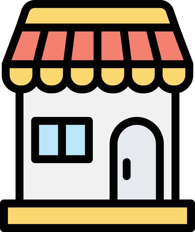ilustración de diseño de icono de vector de tienda