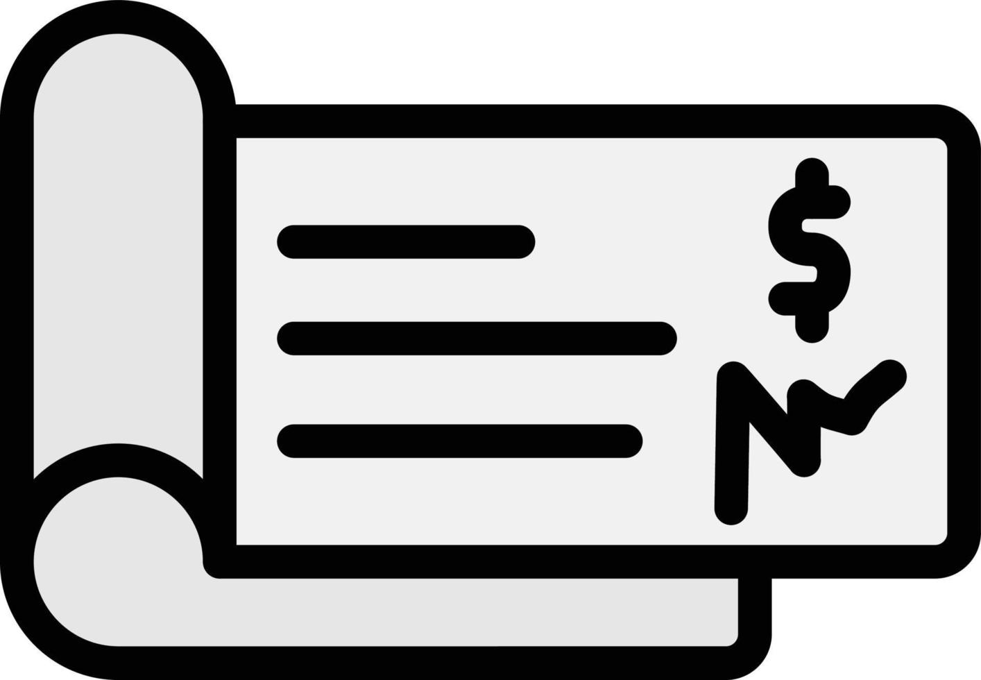 Cheque Vector Icon Design Illustration