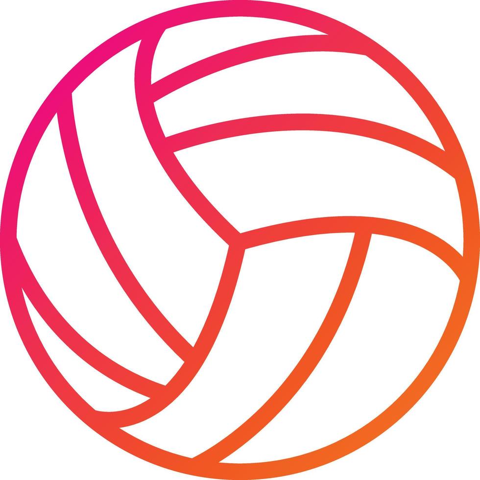 ilustración de diseño de icono de vector de voleibol