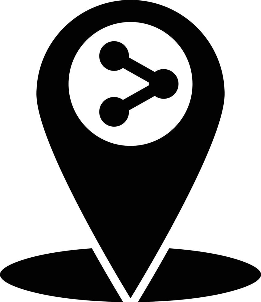 Share location Vector Icon Design Illustration