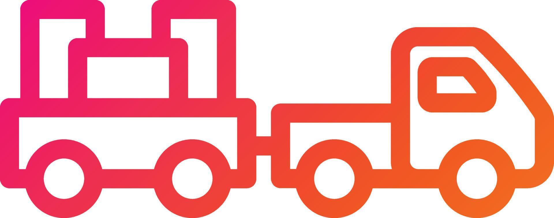 Baggage truck Vector Icon Design Illustration