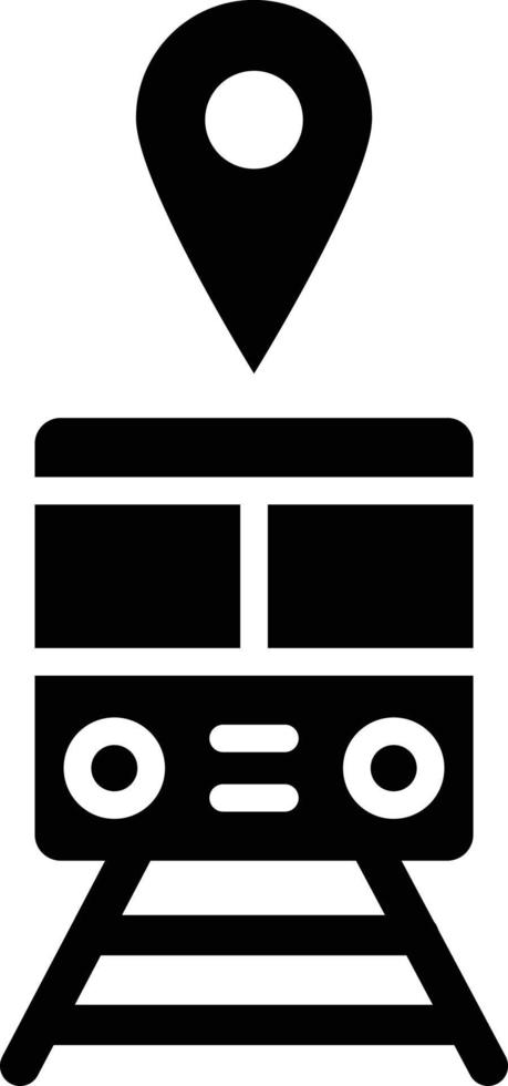 ilustración de diseño de icono de vector de estación de tren