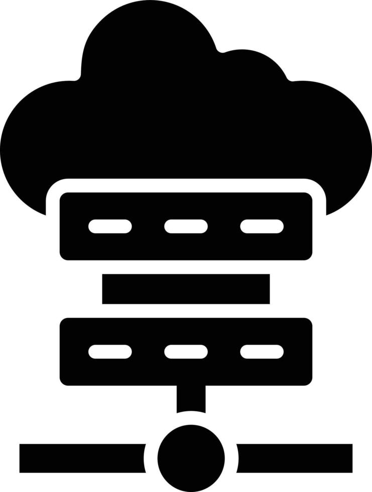 Cloud server Vector Icon Design Illustration