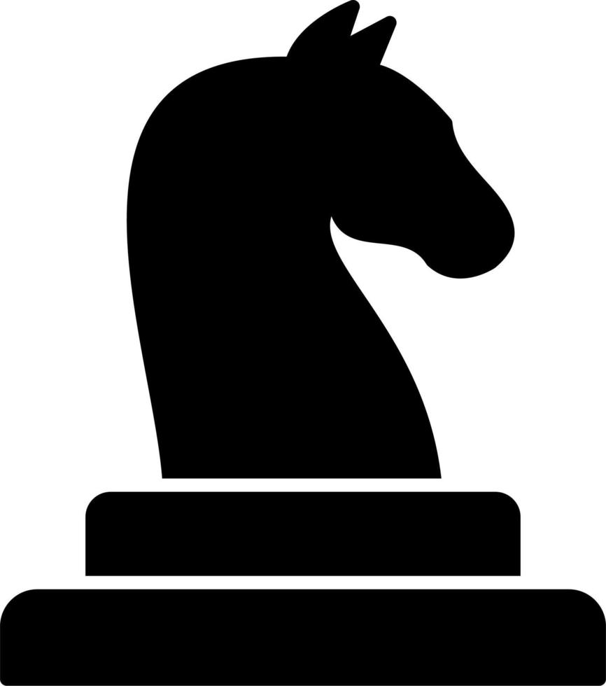 Horse Chess piece vector icon