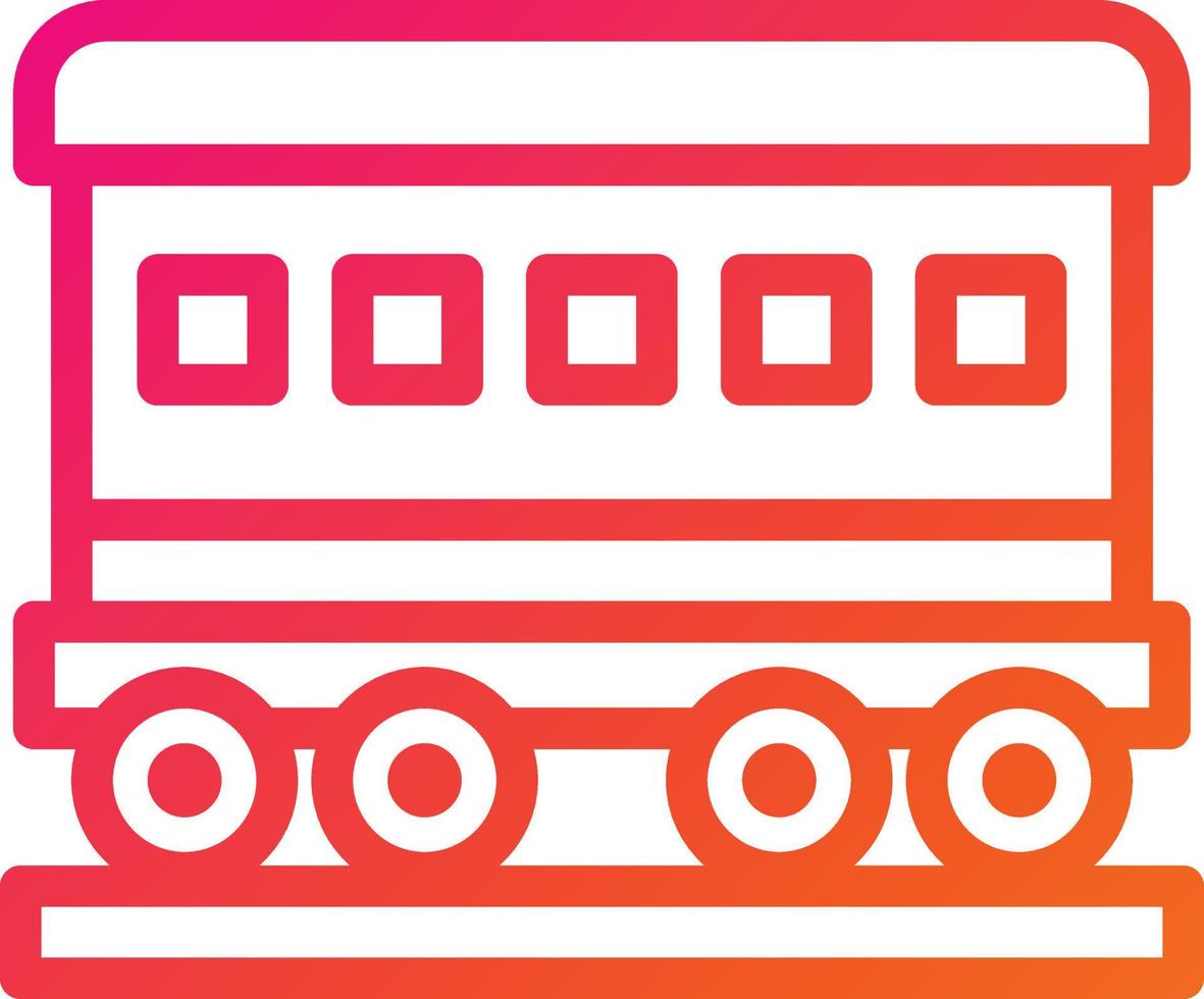 Wagon Vector Icon Design Illustration