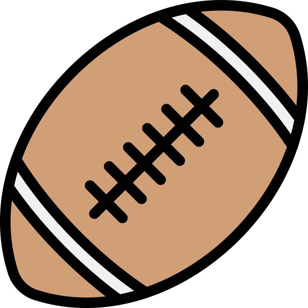 ilustración de diseño de icono de vector de rugby