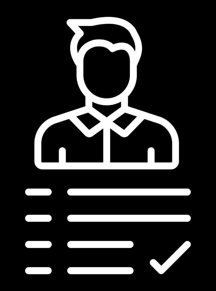 Job Candidate Male Icon Style vector