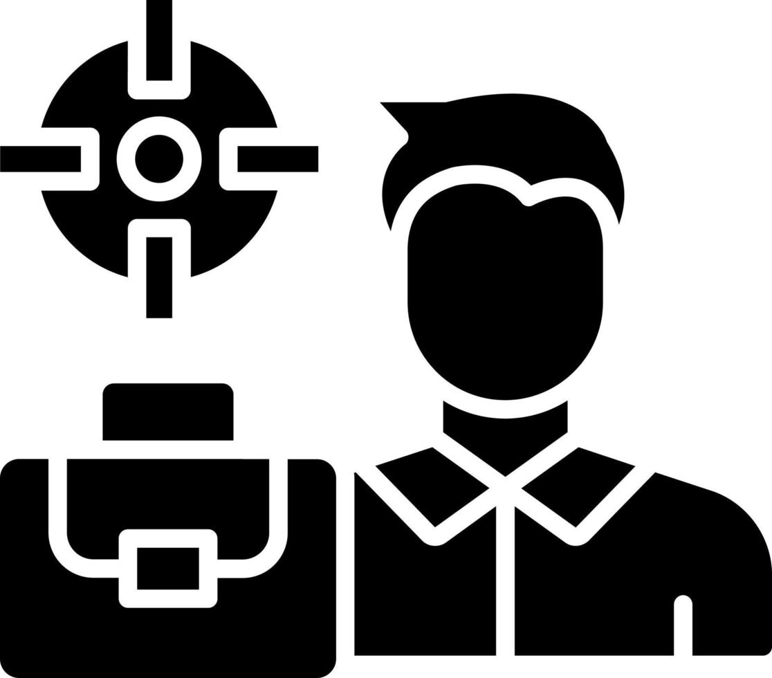 Career Goal Icon Style vector