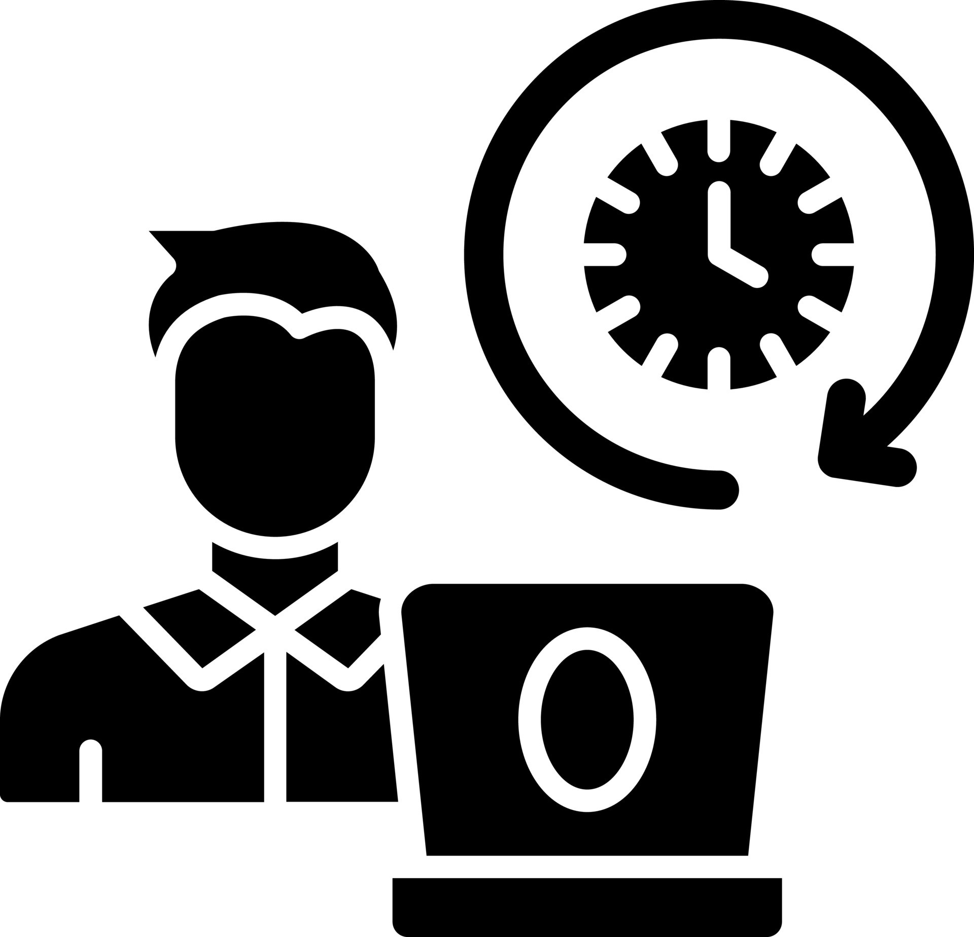 estilo de icono de trabajo de tiempo completo 21724076 Vector en Vecteezy