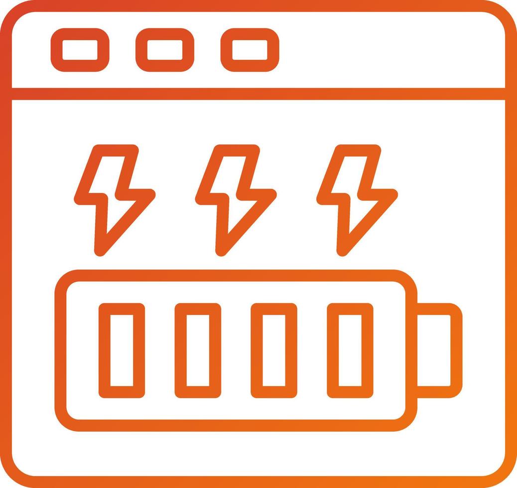 Energy Bar Icon Style vector