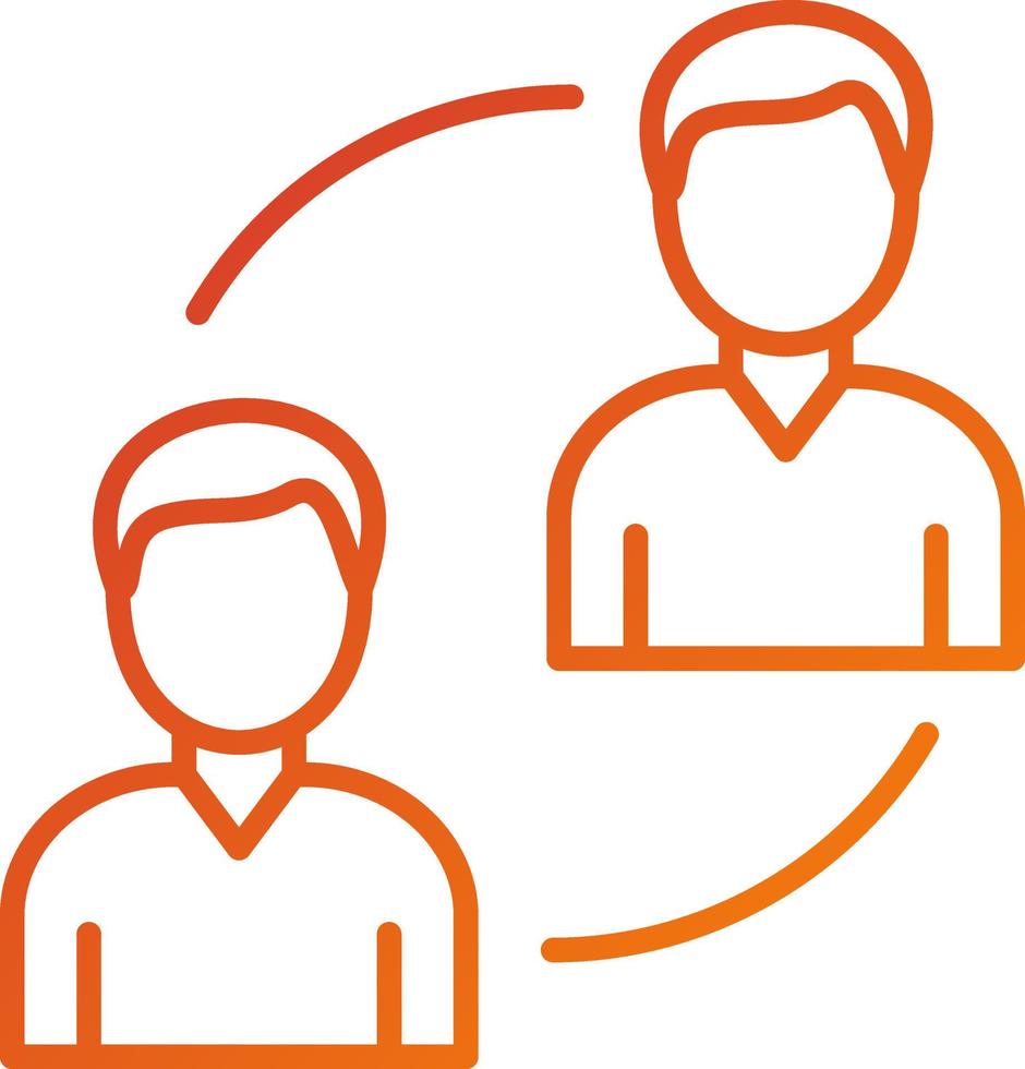 P2P Lending Icon Style vector