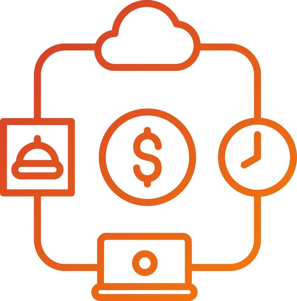 Gig Economy Icon Style vector