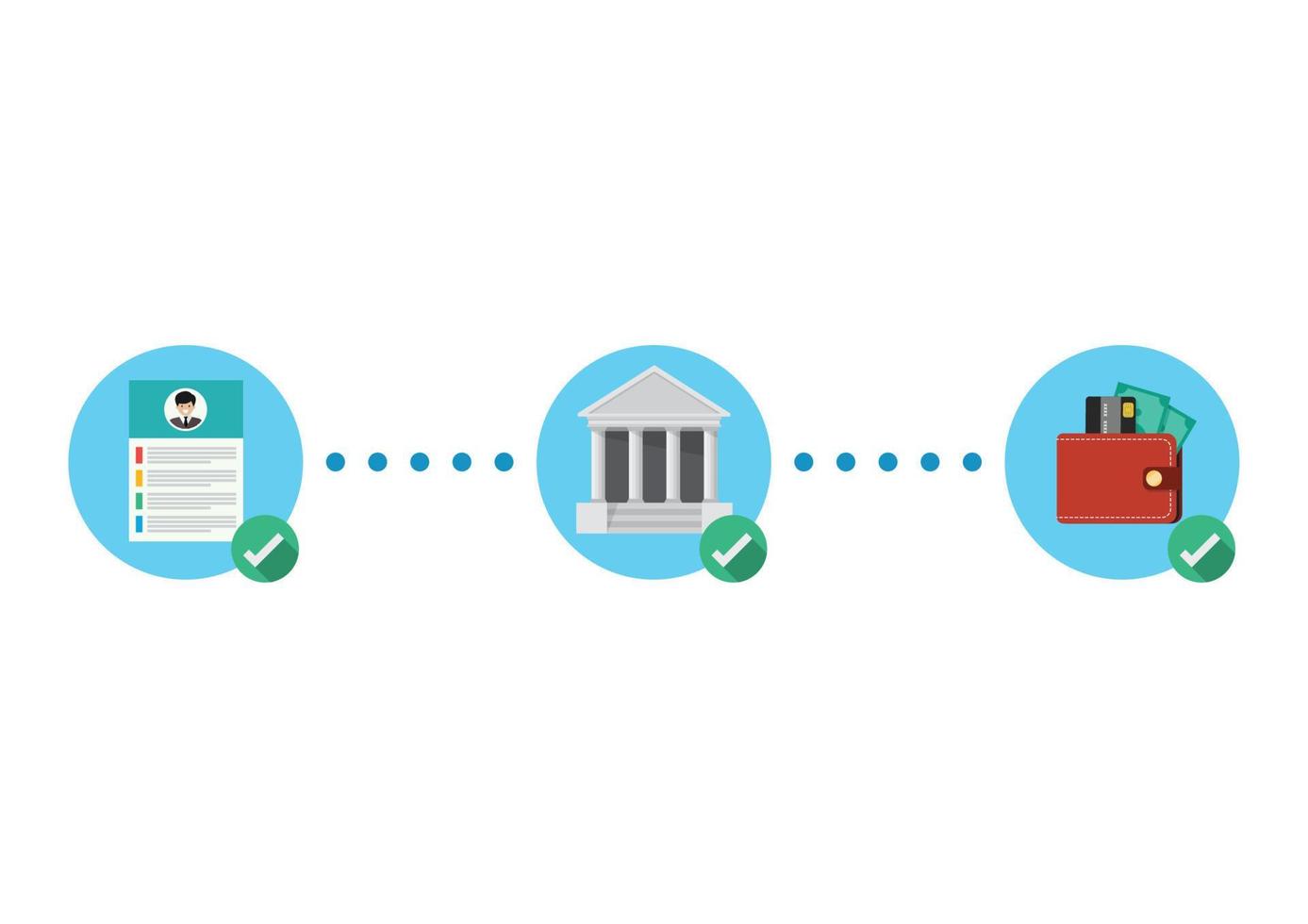 Financial services payment processing vector