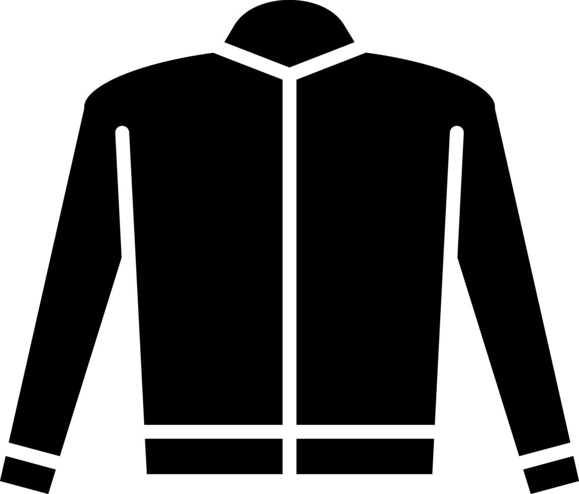 estilo de icono de chaqueta vector