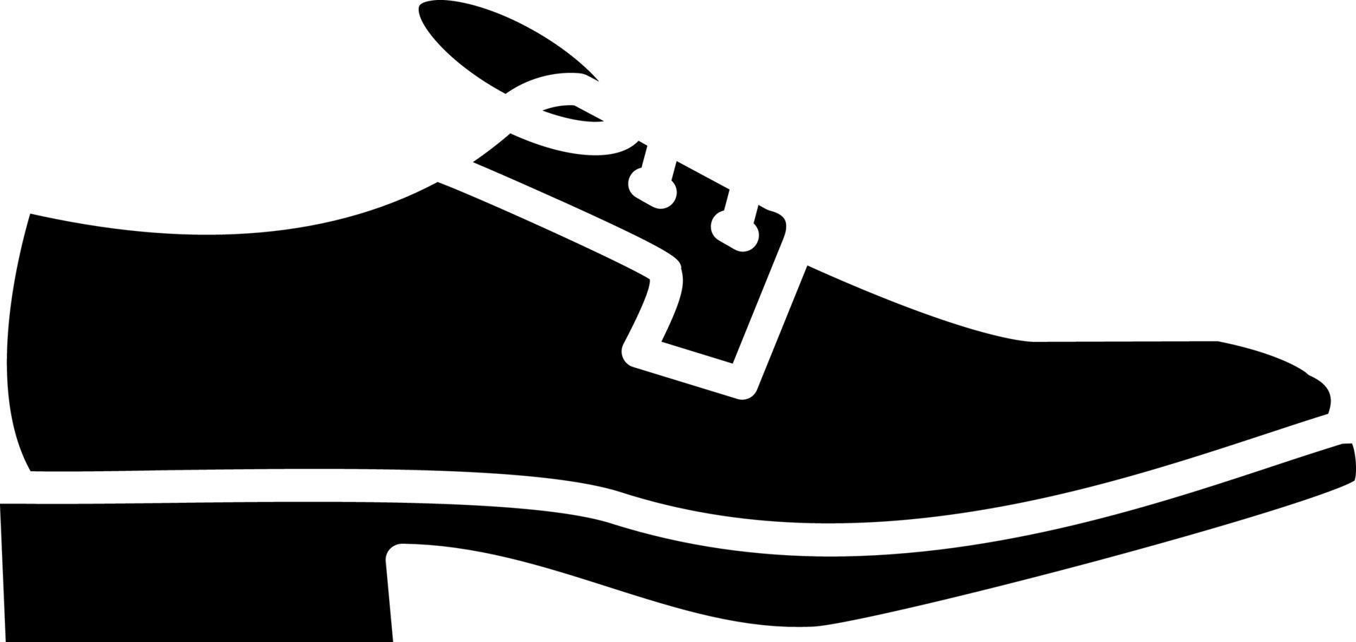 estilo de icono de zapatos vector