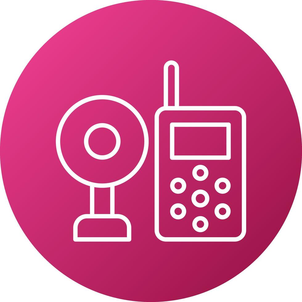 Baby Monitor Icon Style vector