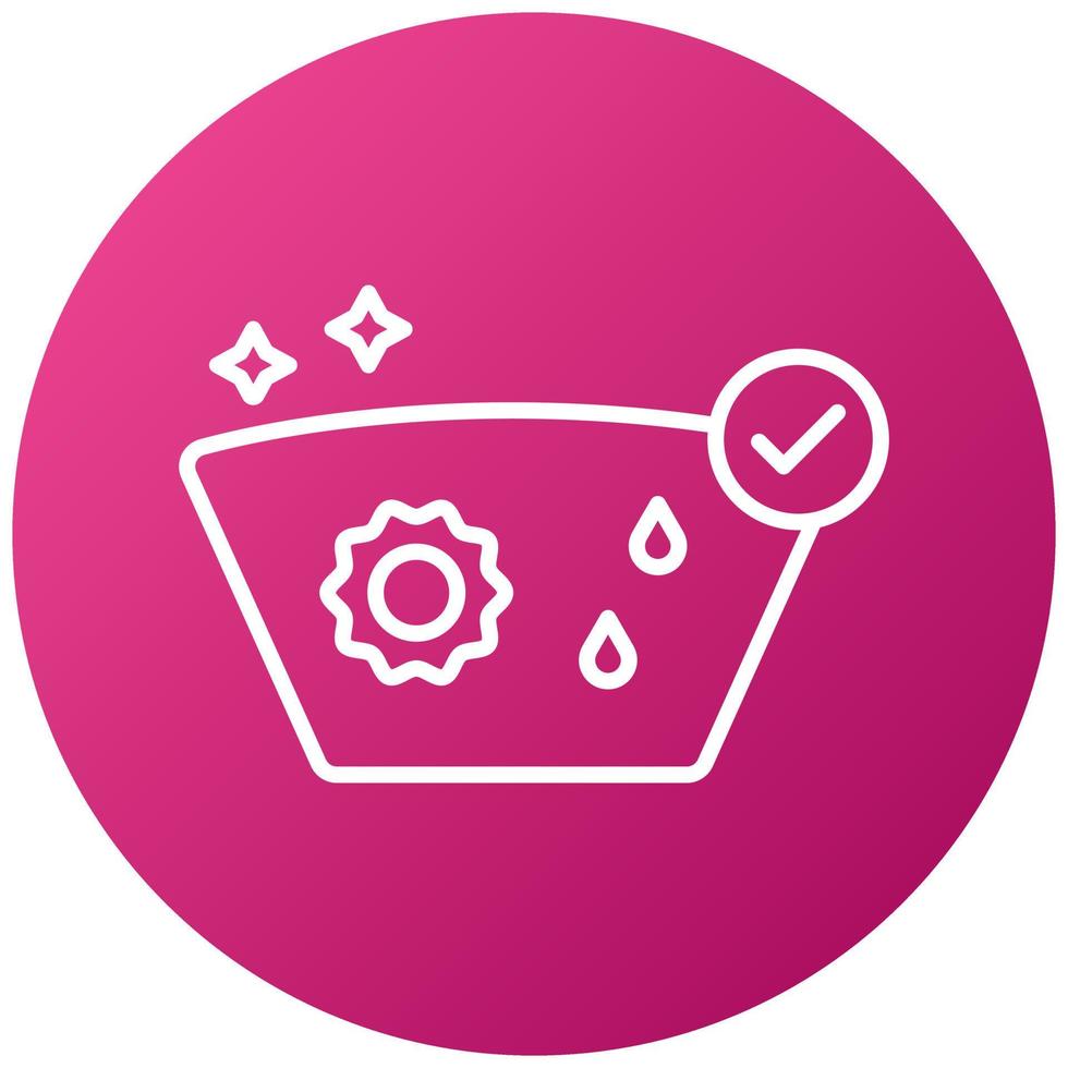 Glass Coating Icon Style vector