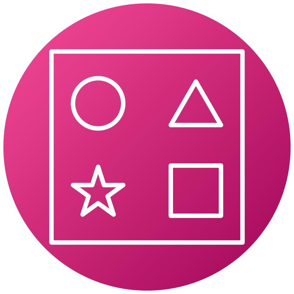 Shape Toy Icon Style vector
