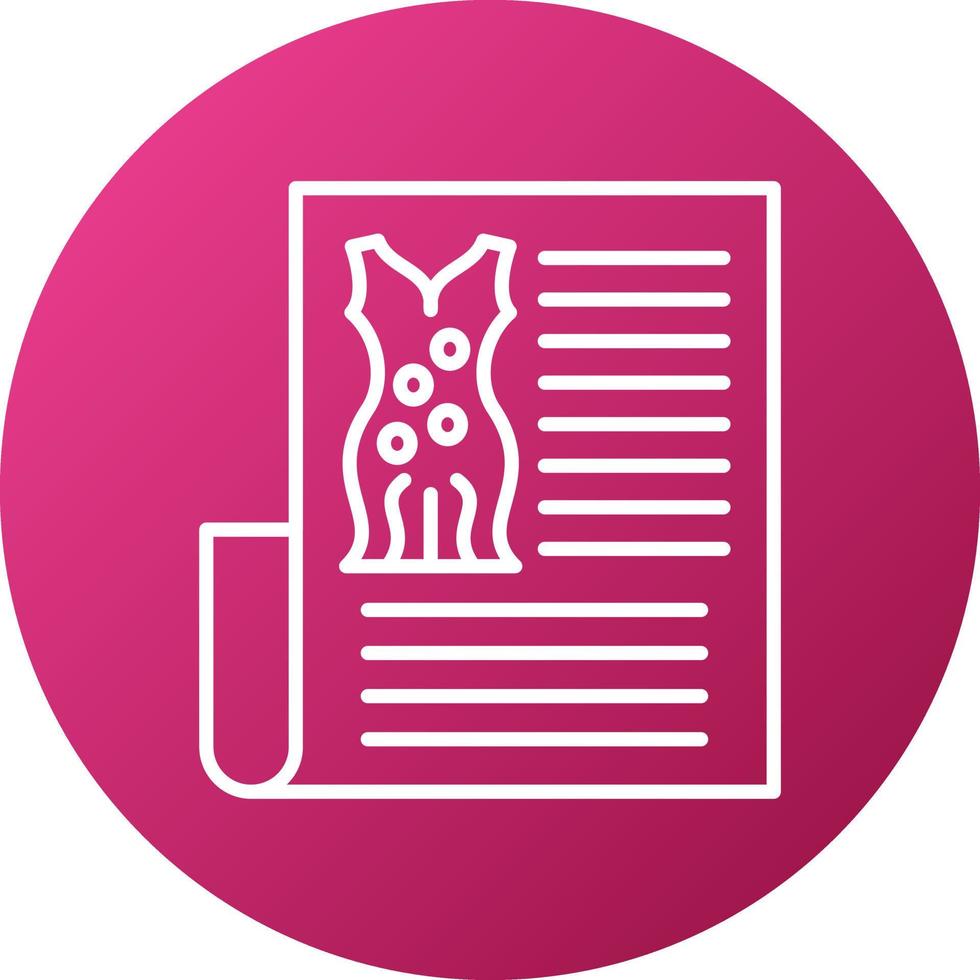 Fashion News Icon Style vector