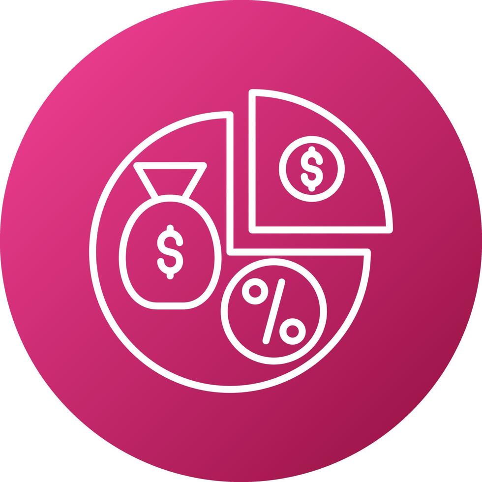 Dividends Icon Style vector