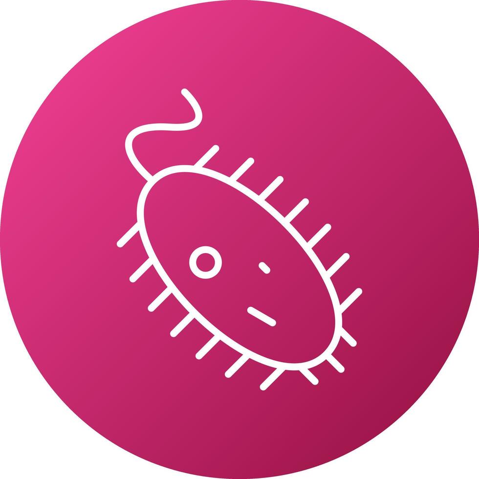 microbio icono estilo vector