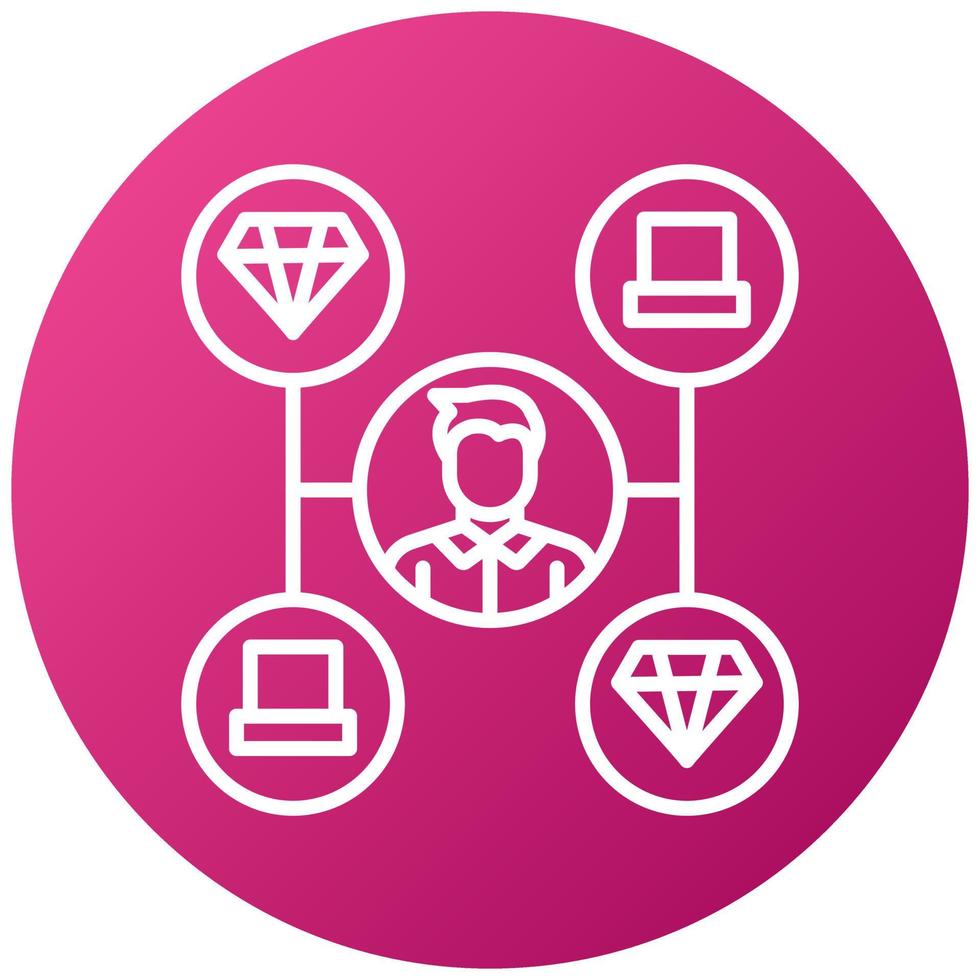 Omnichannel Merchandising Icon Style vector