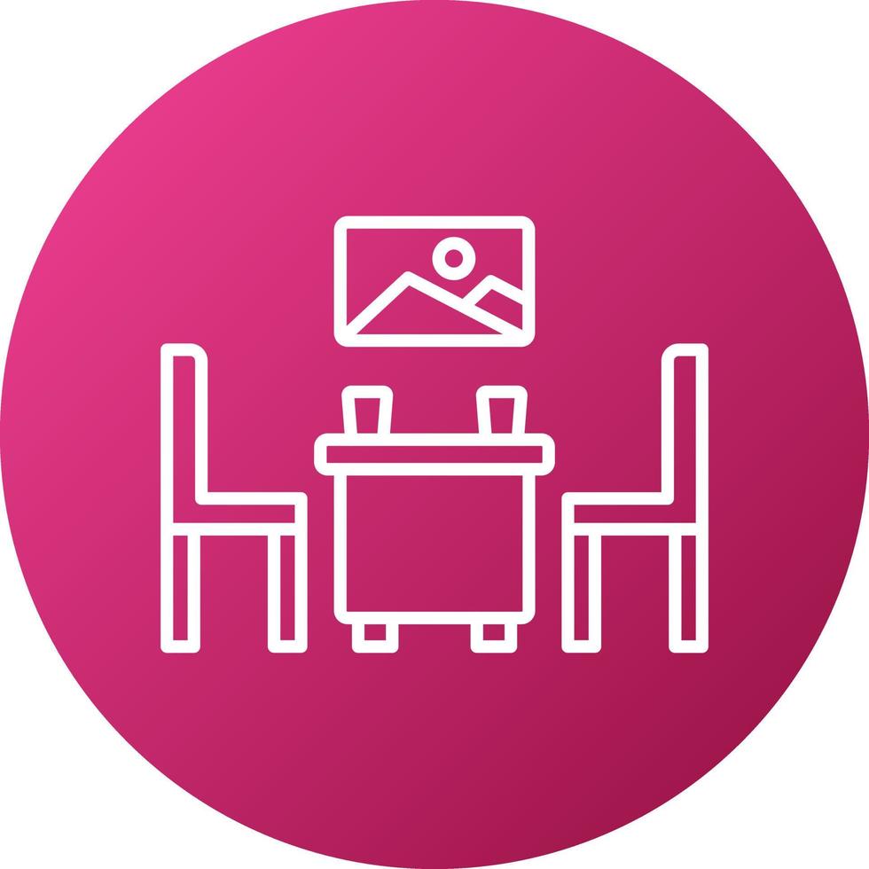 Dining Room Icon Style vector
