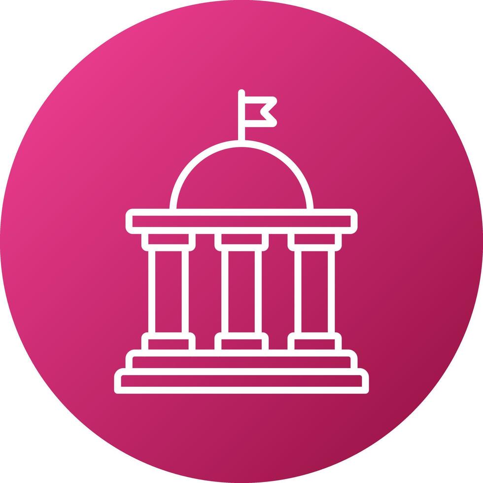 Big Government Icon Style vector