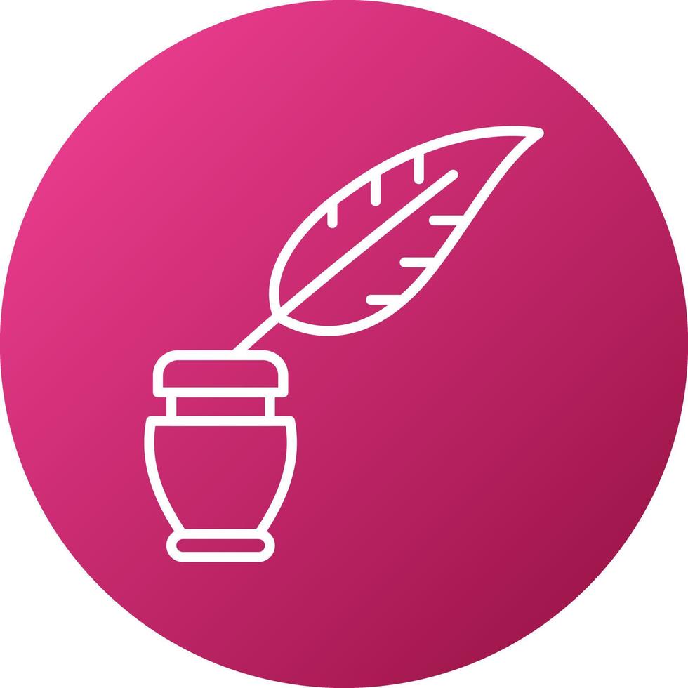 Feather And Ink Icon Style vector