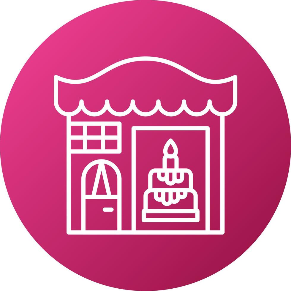 Cake Shop Icon Style vector