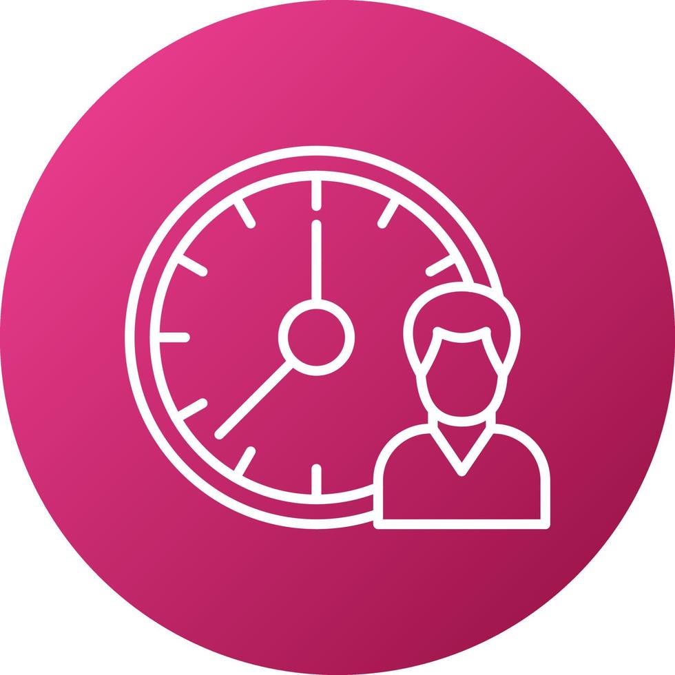 Working Hours Icon Style vector