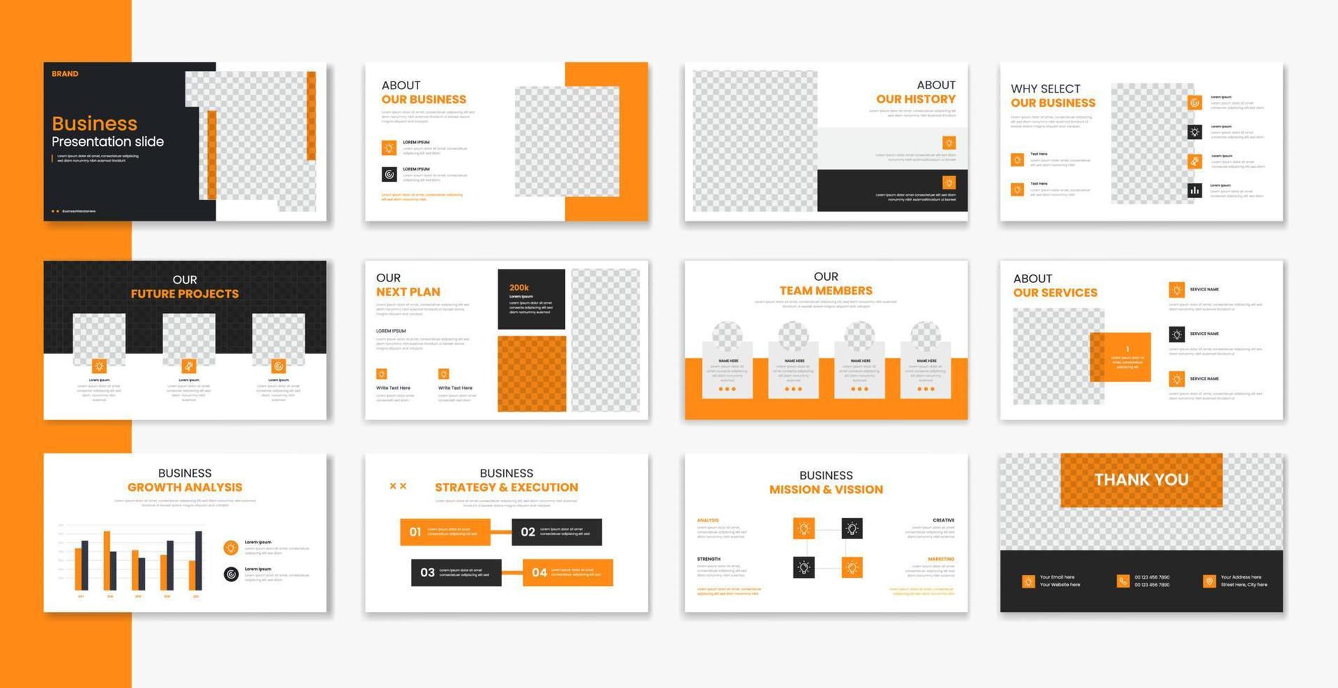 Corporate template presentation design business presentation for