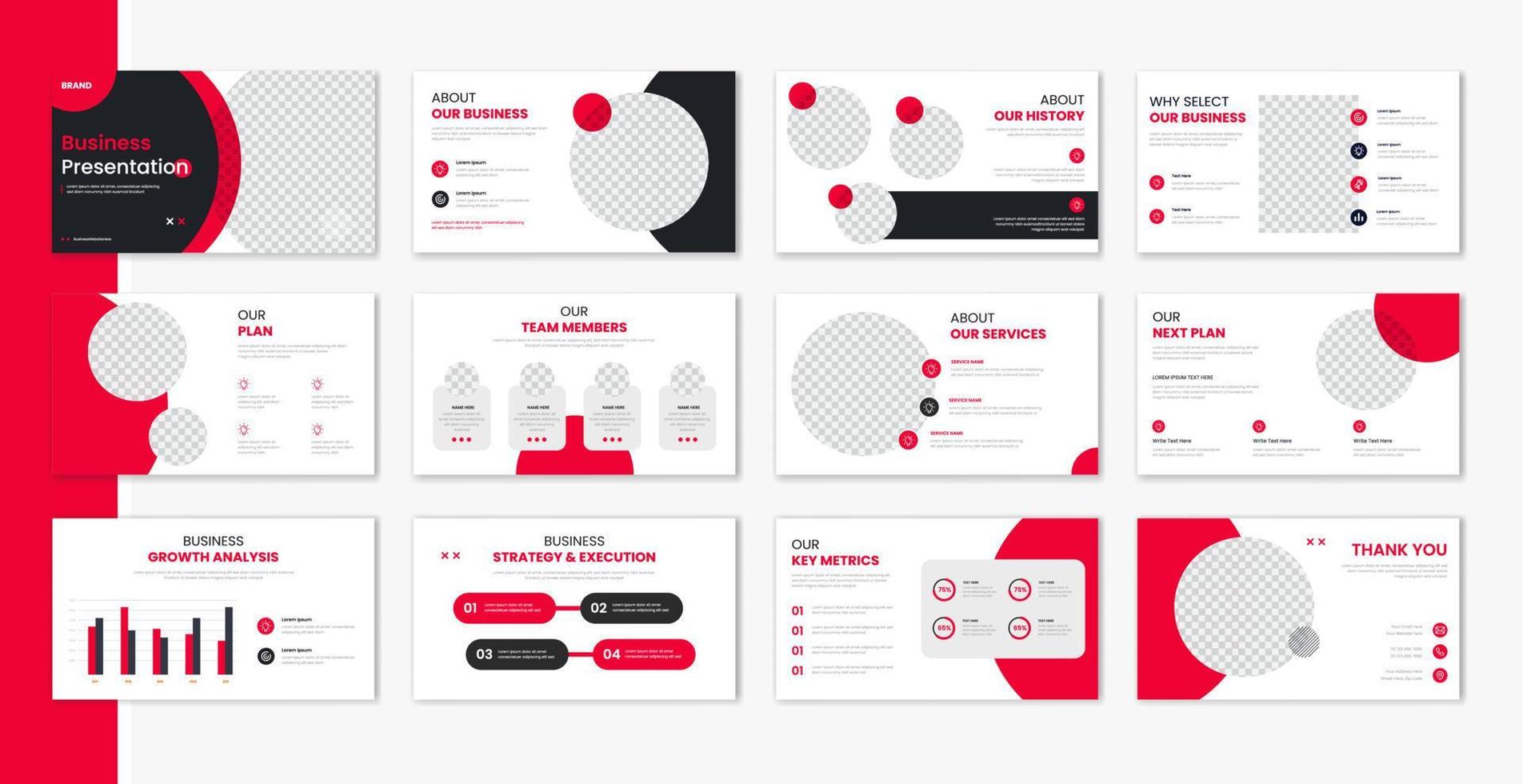 Corporate template presentation design , business presentation for brochure, company profile, portfolio, annual report vector