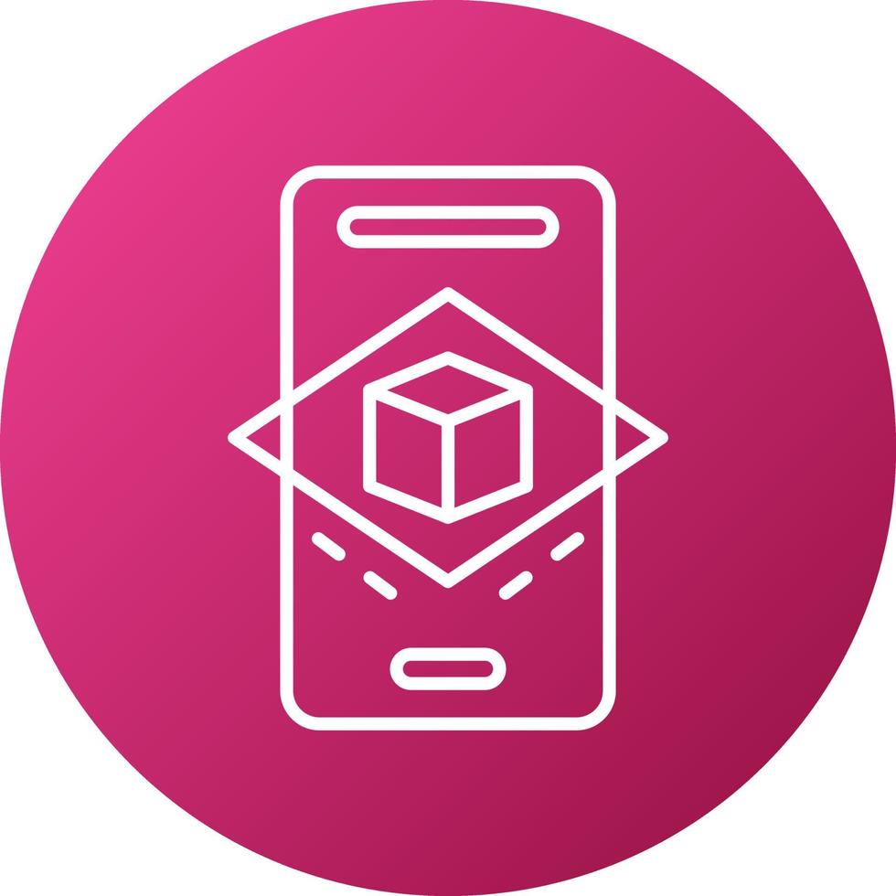 Augmented Reality Icon Style vector