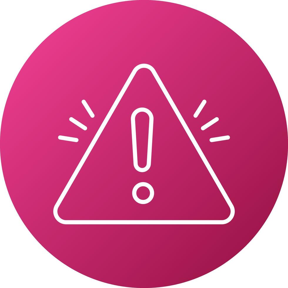 Warning Sign Icon Style vector