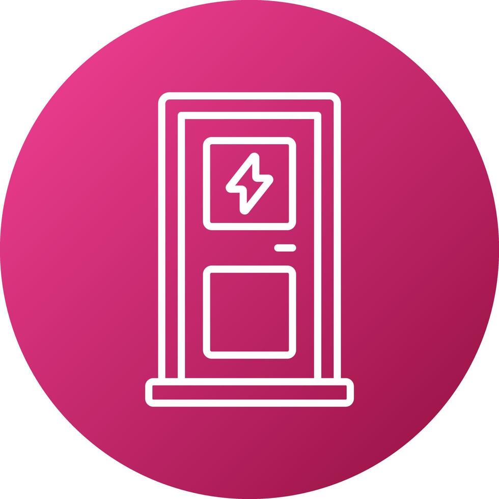 Electric Door Icon Style vector