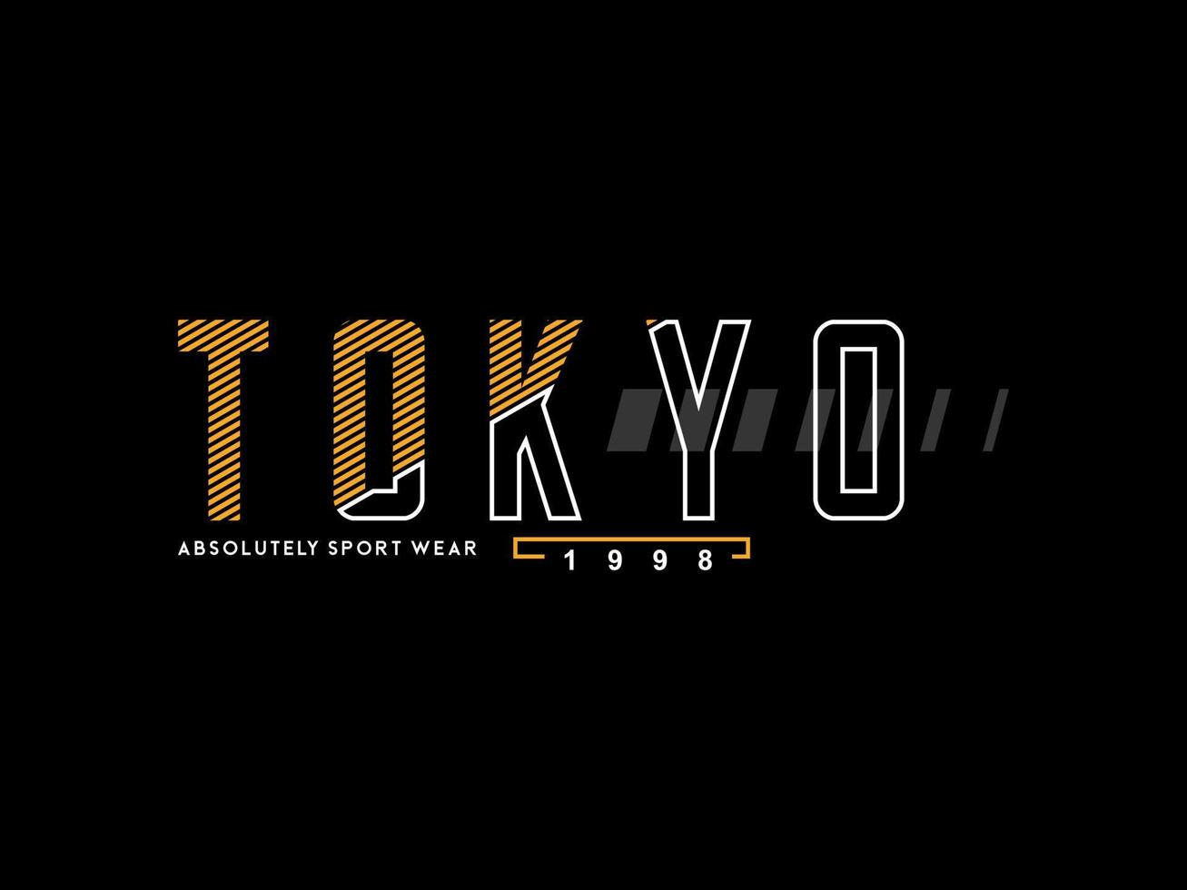design tshirt streetwear clothing tokyo vector typography perfect for modern apparel